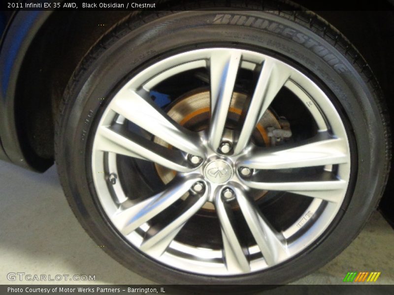 Black Obsidian / Chestnut 2011 Infiniti EX 35 AWD