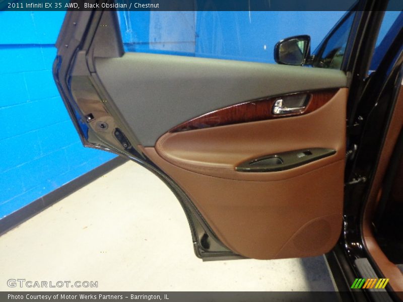 Black Obsidian / Chestnut 2011 Infiniti EX 35 AWD