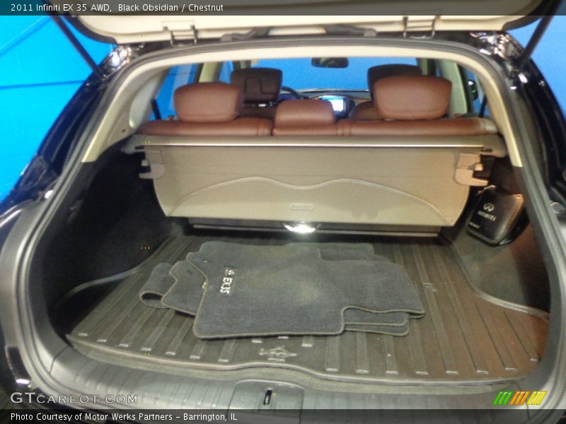 Black Obsidian / Chestnut 2011 Infiniti EX 35 AWD