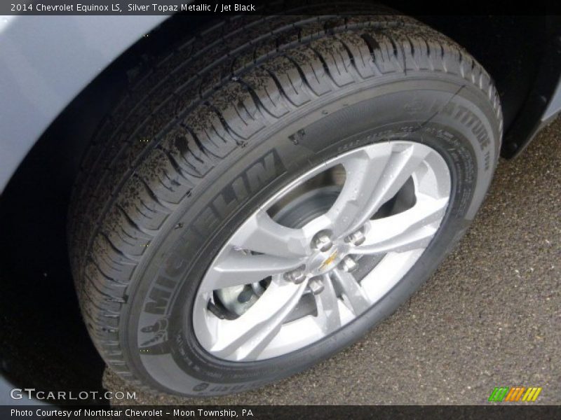Silver Topaz Metallic / Jet Black 2014 Chevrolet Equinox LS