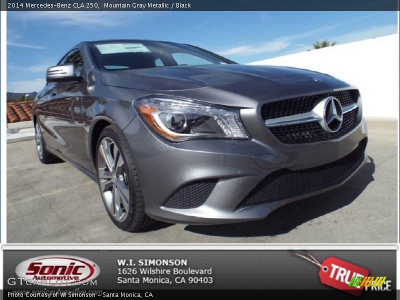 Mountain Gray Metallic / Black 2014 Mercedes-Benz CLA 250