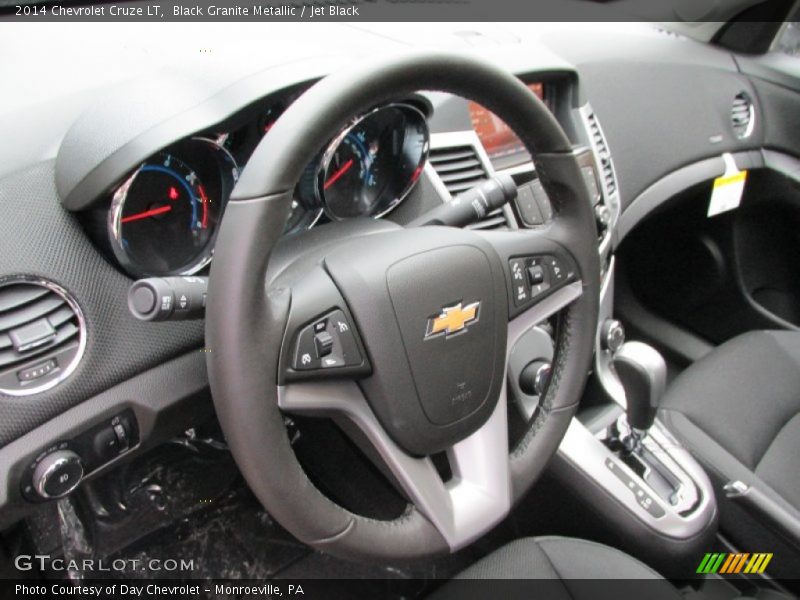 Black Granite Metallic / Jet Black 2014 Chevrolet Cruze LT