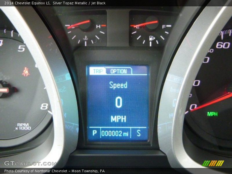 Silver Topaz Metallic / Jet Black 2014 Chevrolet Equinox LS