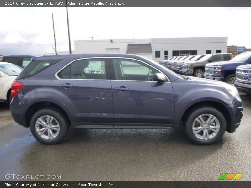 Atlantis Blue Metallic / Jet Black 2014 Chevrolet Equinox LS AWD