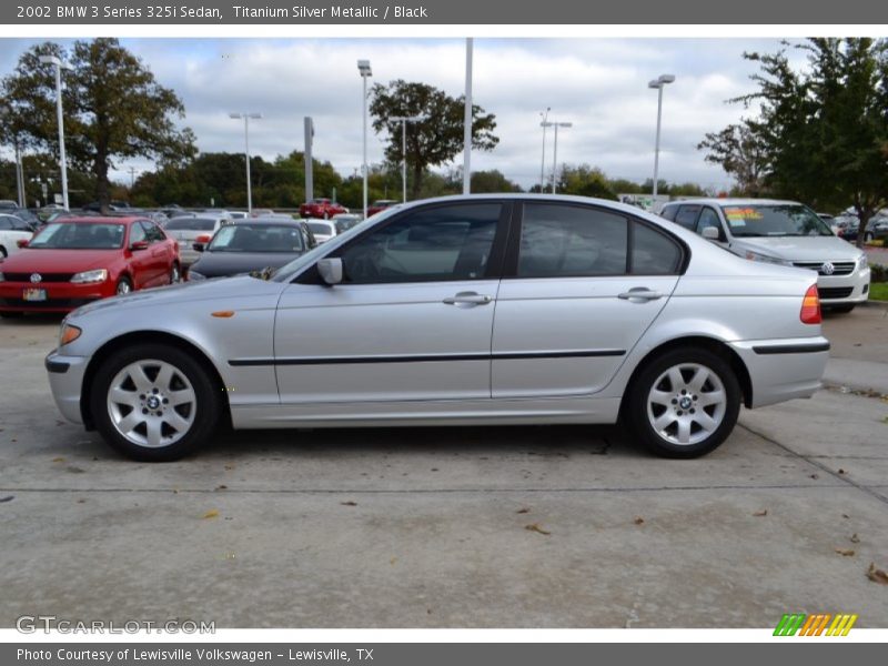 Titanium Silver Metallic / Black 2002 BMW 3 Series 325i Sedan