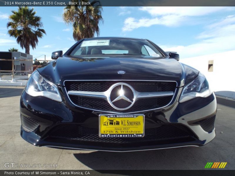 Black / Black 2014 Mercedes-Benz E 350 Coupe