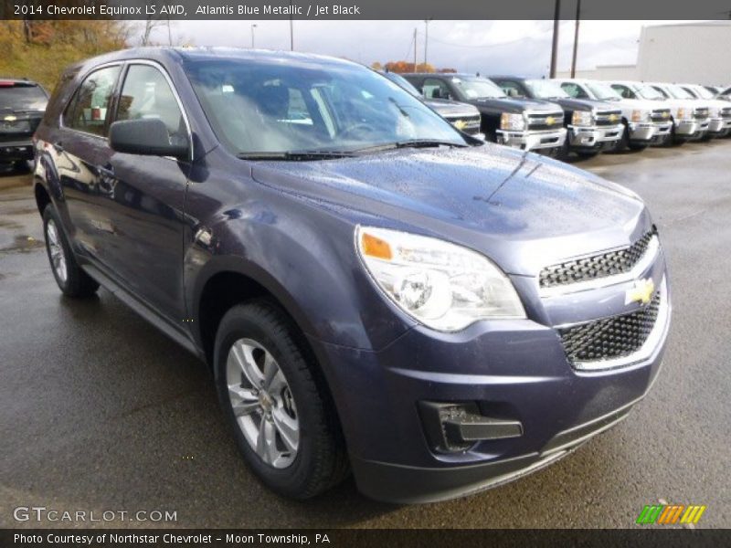 Atlantis Blue Metallic / Jet Black 2014 Chevrolet Equinox LS AWD