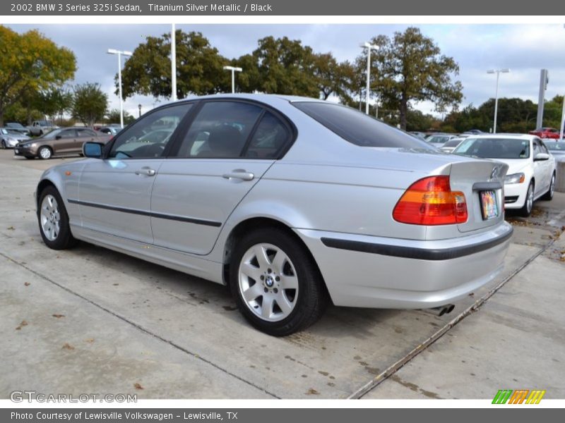 Titanium Silver Metallic / Black 2002 BMW 3 Series 325i Sedan