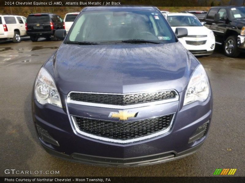 Atlantis Blue Metallic / Jet Black 2014 Chevrolet Equinox LS AWD