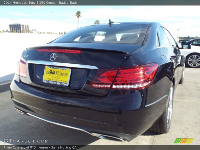 Black / Black 2014 Mercedes-Benz E 350 Coupe