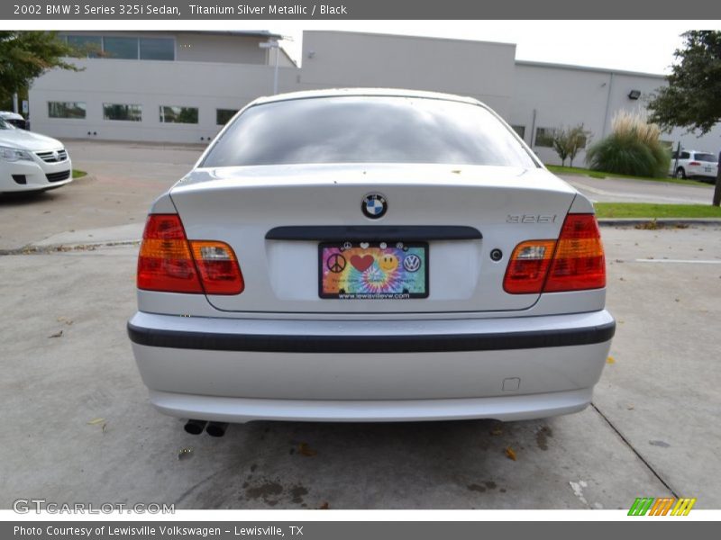 Titanium Silver Metallic / Black 2002 BMW 3 Series 325i Sedan