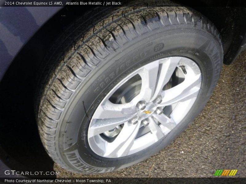 Atlantis Blue Metallic / Jet Black 2014 Chevrolet Equinox LS AWD