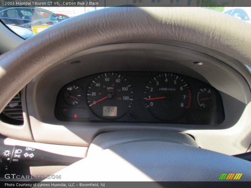 Carbon Blue / Black 2003 Hyundai Tiburon GT V6