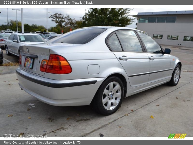 Titanium Silver Metallic / Black 2002 BMW 3 Series 325i Sedan