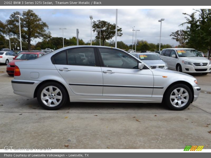 Titanium Silver Metallic / Black 2002 BMW 3 Series 325i Sedan