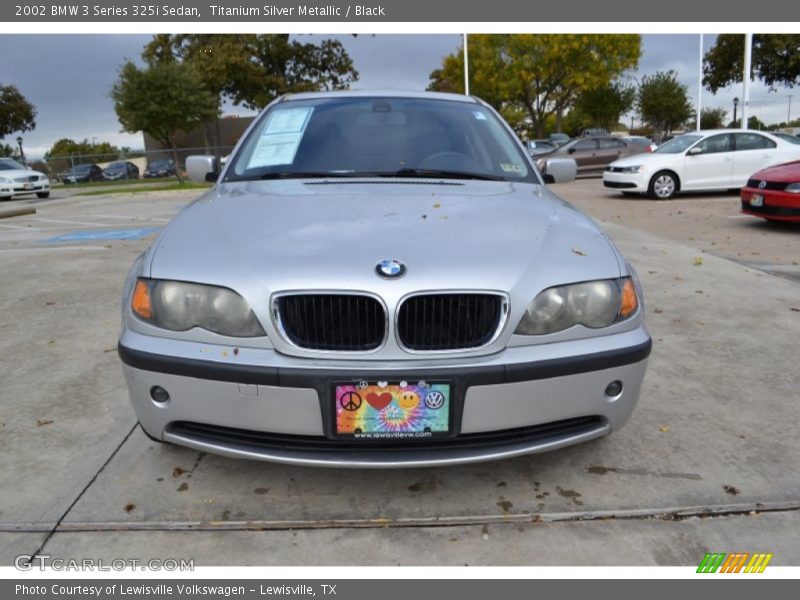 Titanium Silver Metallic / Black 2002 BMW 3 Series 325i Sedan