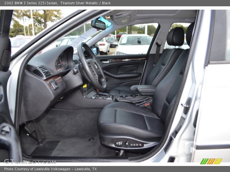 Titanium Silver Metallic / Black 2002 BMW 3 Series 325i Sedan