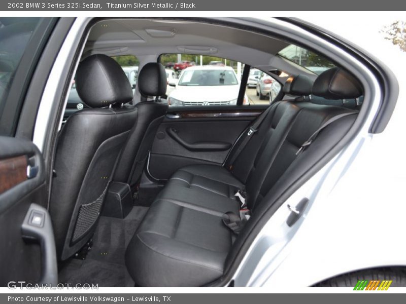 Titanium Silver Metallic / Black 2002 BMW 3 Series 325i Sedan