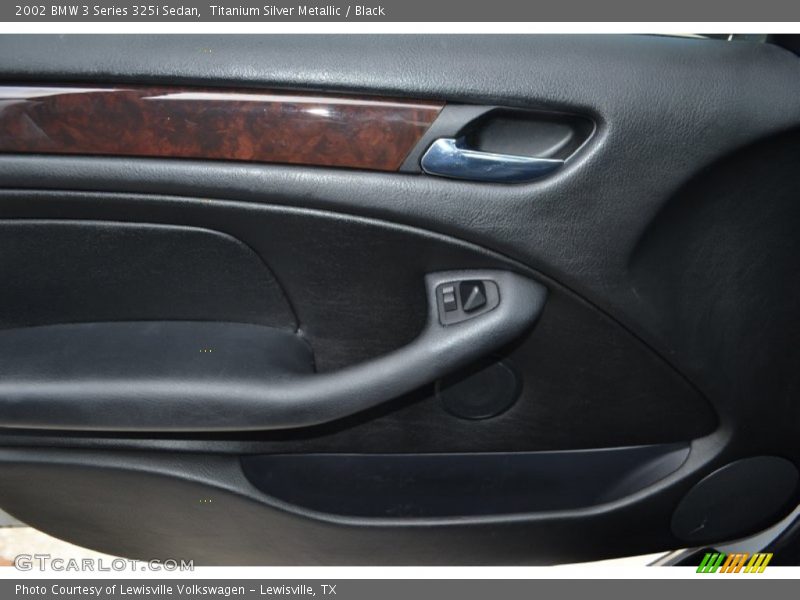 Titanium Silver Metallic / Black 2002 BMW 3 Series 325i Sedan