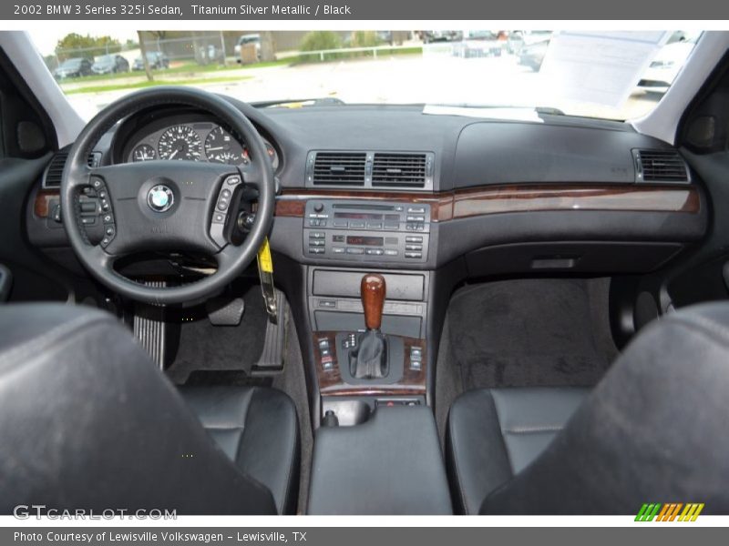 Titanium Silver Metallic / Black 2002 BMW 3 Series 325i Sedan