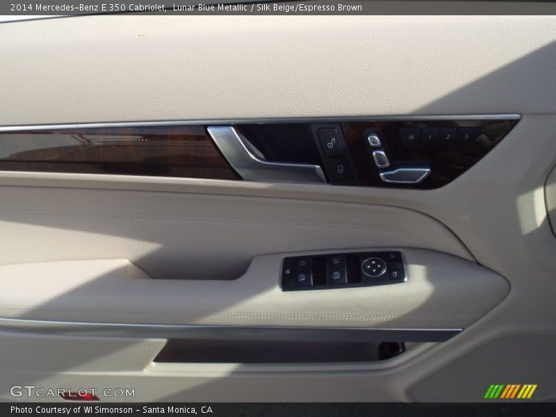 Lunar Blue Metallic / Silk Beige/Espresso Brown 2014 Mercedes-Benz E 350 Cabriolet