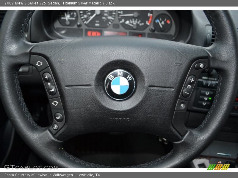 Titanium Silver Metallic / Black 2002 BMW 3 Series 325i Sedan