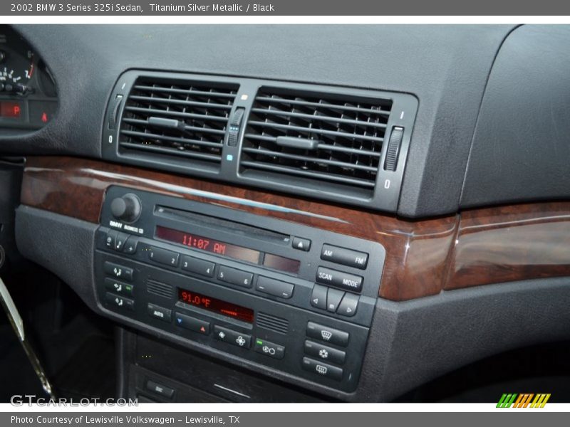Titanium Silver Metallic / Black 2002 BMW 3 Series 325i Sedan