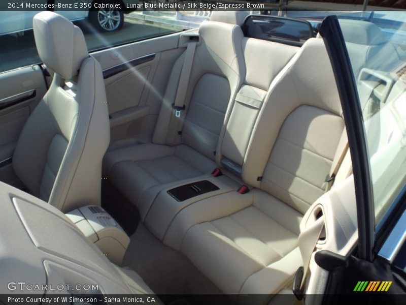 Lunar Blue Metallic / Silk Beige/Espresso Brown 2014 Mercedes-Benz E 350 Cabriolet