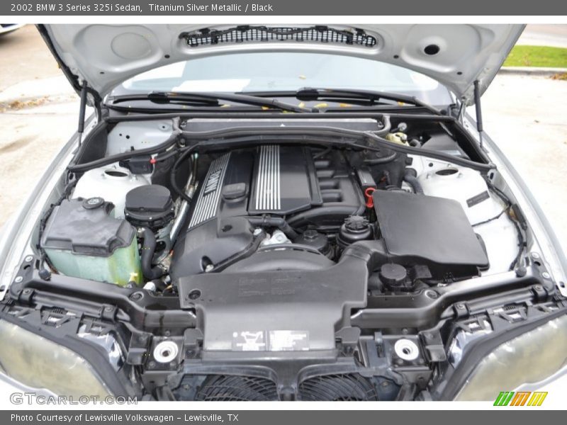 Titanium Silver Metallic / Black 2002 BMW 3 Series 325i Sedan
