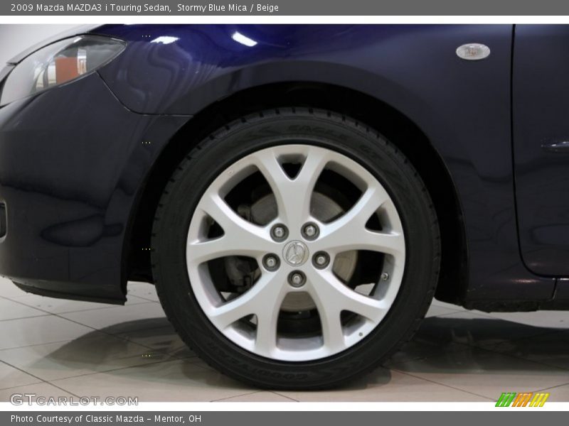 Stormy Blue Mica / Beige 2009 Mazda MAZDA3 i Touring Sedan