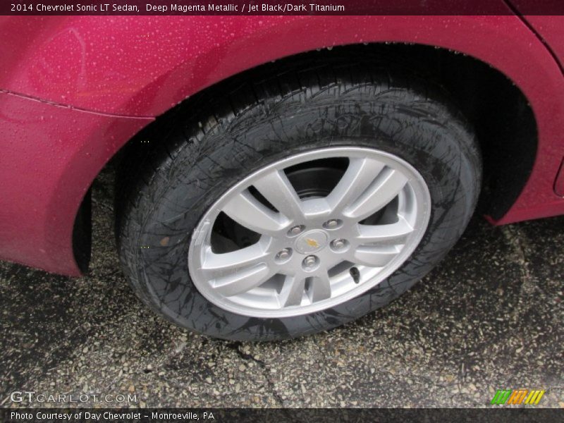 Deep Magenta Metallic / Jet Black/Dark Titanium 2014 Chevrolet Sonic LT Sedan