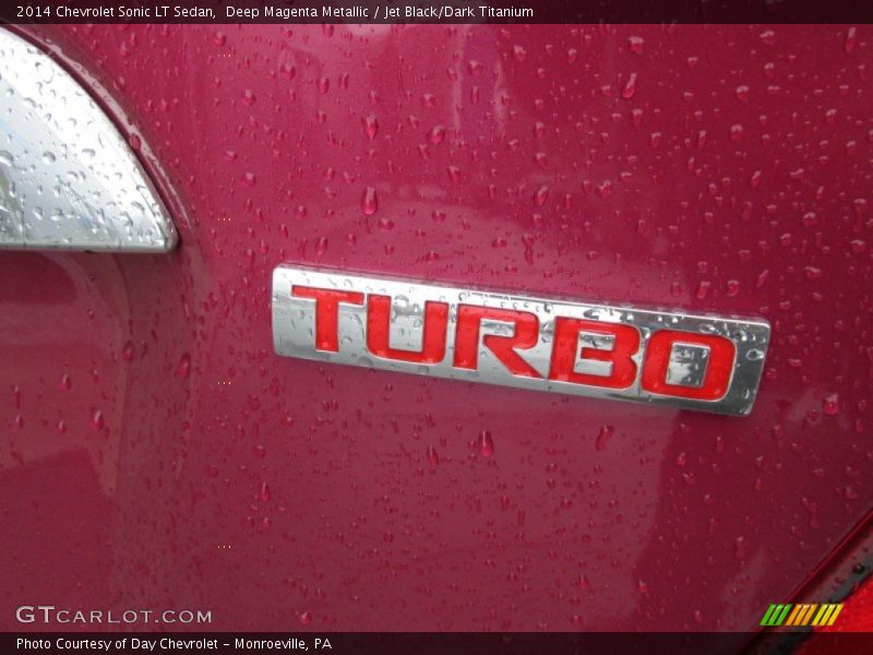 Deep Magenta Metallic / Jet Black/Dark Titanium 2014 Chevrolet Sonic LT Sedan