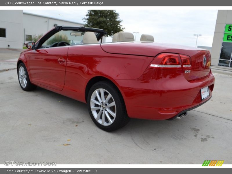 Salsa Red / Cornsilk Beige 2012 Volkswagen Eos Komfort
