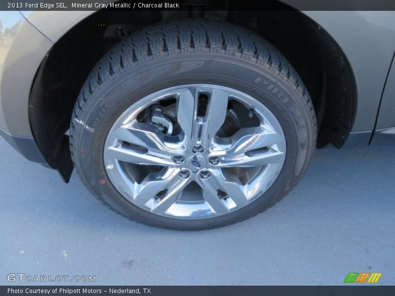 Mineral Gray Metallic / Charcoal Black 2013 Ford Edge SEL
