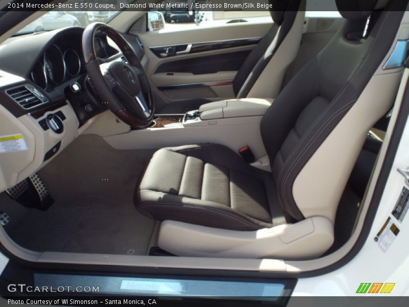  2014 E 550 Coupe Espresso Brown/Silk Beige Interior