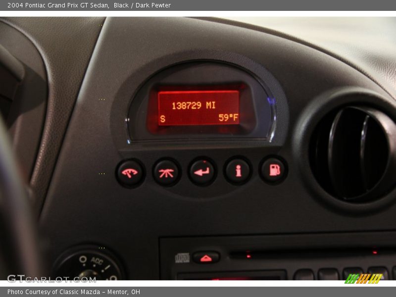Black / Dark Pewter 2004 Pontiac Grand Prix GT Sedan