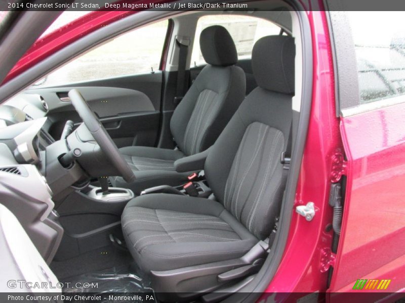 Deep Magenta Metallic / Jet Black/Dark Titanium 2014 Chevrolet Sonic LT Sedan