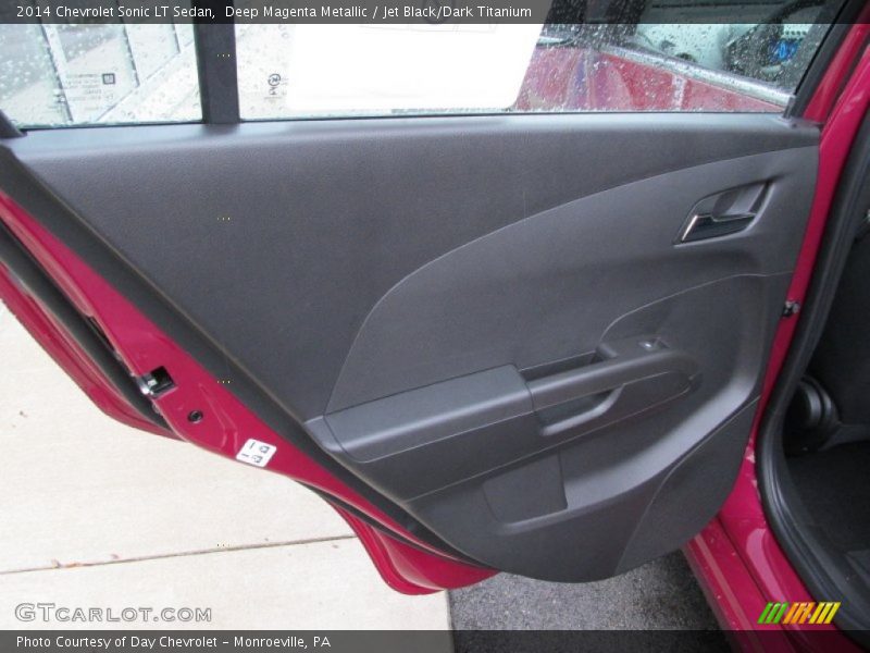 Deep Magenta Metallic / Jet Black/Dark Titanium 2014 Chevrolet Sonic LT Sedan