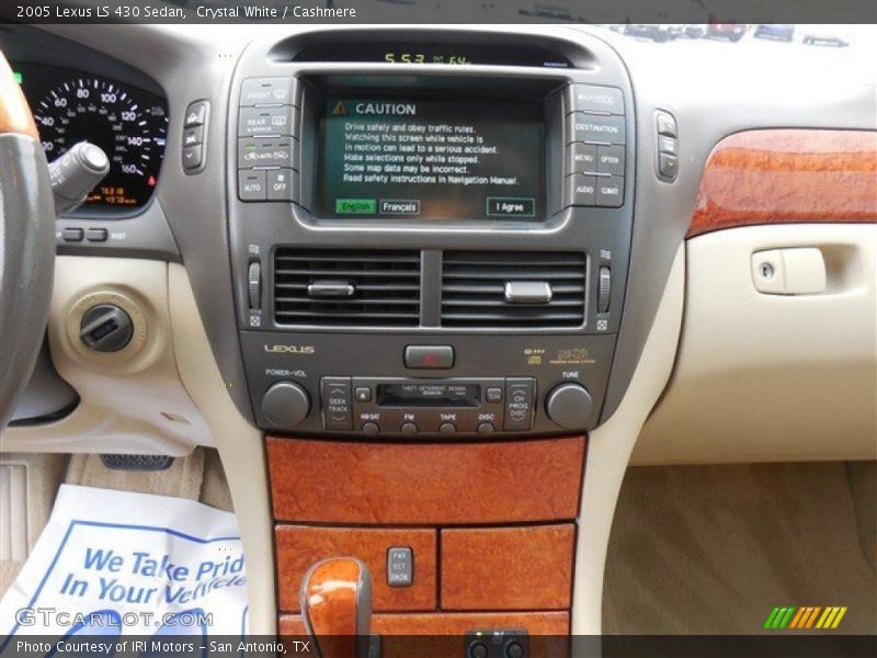 Crystal White / Cashmere 2005 Lexus LS 430 Sedan