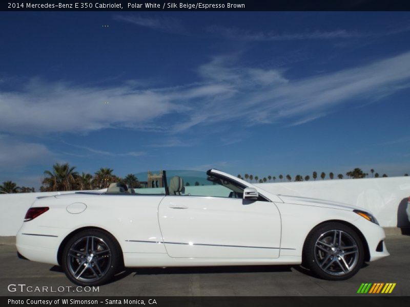 Polar White / Silk Beige/Espresso Brown 2014 Mercedes-Benz E 350 Cabriolet