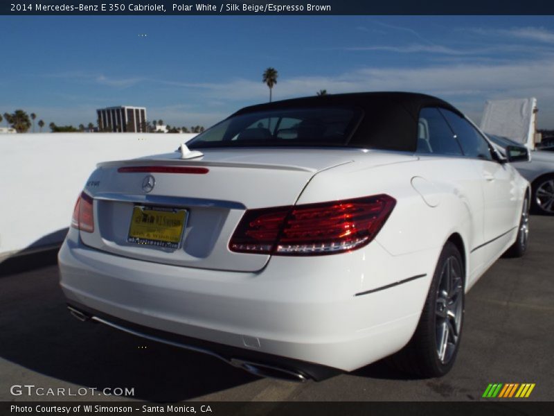 Polar White / Silk Beige/Espresso Brown 2014 Mercedes-Benz E 350 Cabriolet