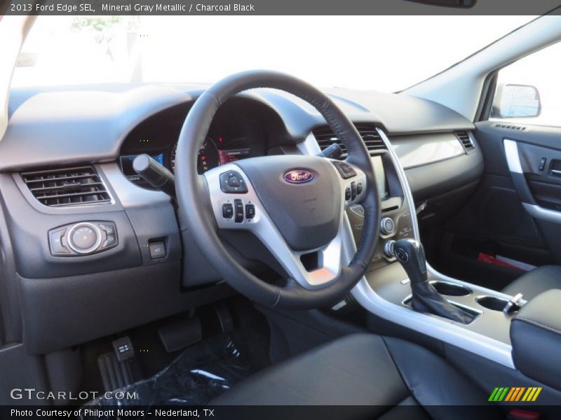 Mineral Gray Metallic / Charcoal Black 2013 Ford Edge SEL