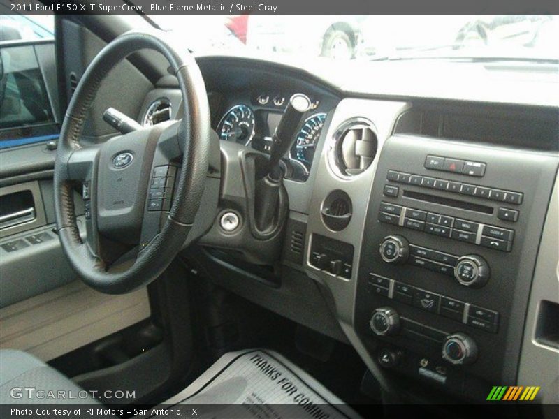 Blue Flame Metallic / Steel Gray 2011 Ford F150 XLT SuperCrew