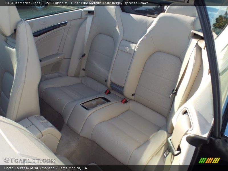 Lunar Blue Metallic / Silk Beige/Espresso Brown 2014 Mercedes-Benz E 350 Cabriolet