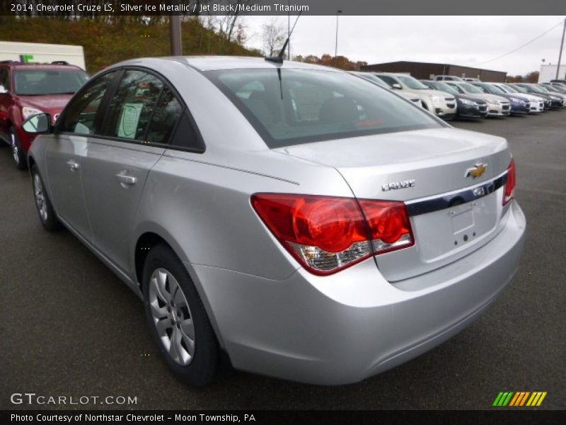 Silver Ice Metallic / Jet Black/Medium Titanium 2014 Chevrolet Cruze LS