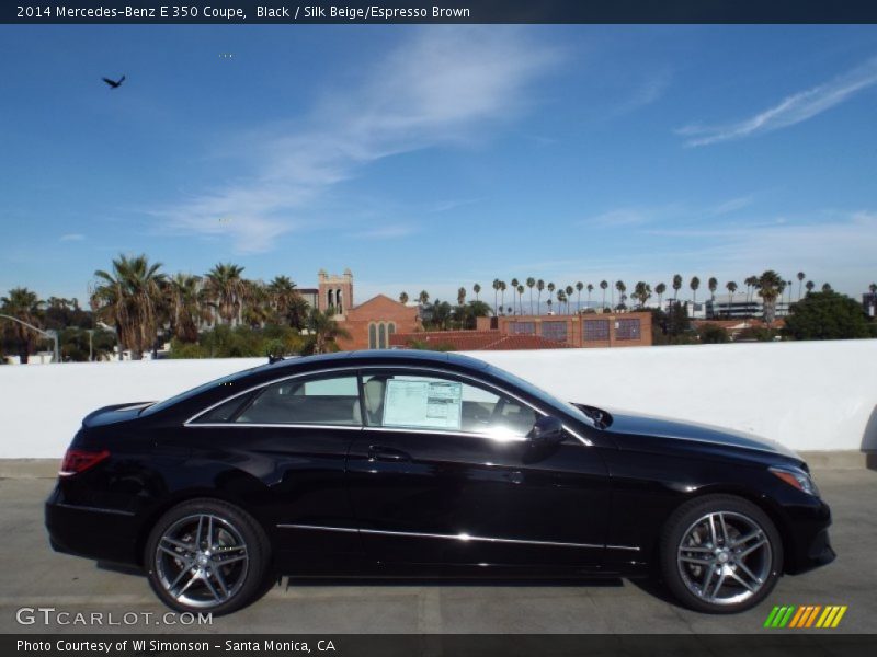 Black / Silk Beige/Espresso Brown 2014 Mercedes-Benz E 350 Coupe