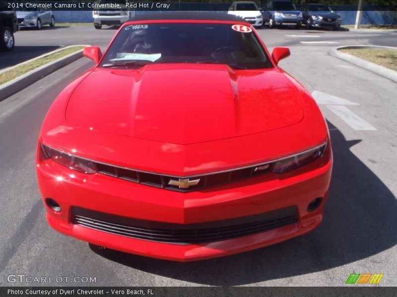 Red Hot / Gray 2014 Chevrolet Camaro LT Convertible