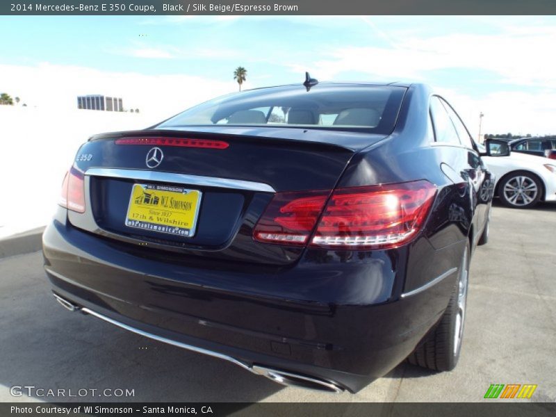 Black / Silk Beige/Espresso Brown 2014 Mercedes-Benz E 350 Coupe