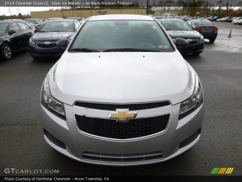 Silver Ice Metallic / Jet Black/Medium Titanium 2014 Chevrolet Cruze LS