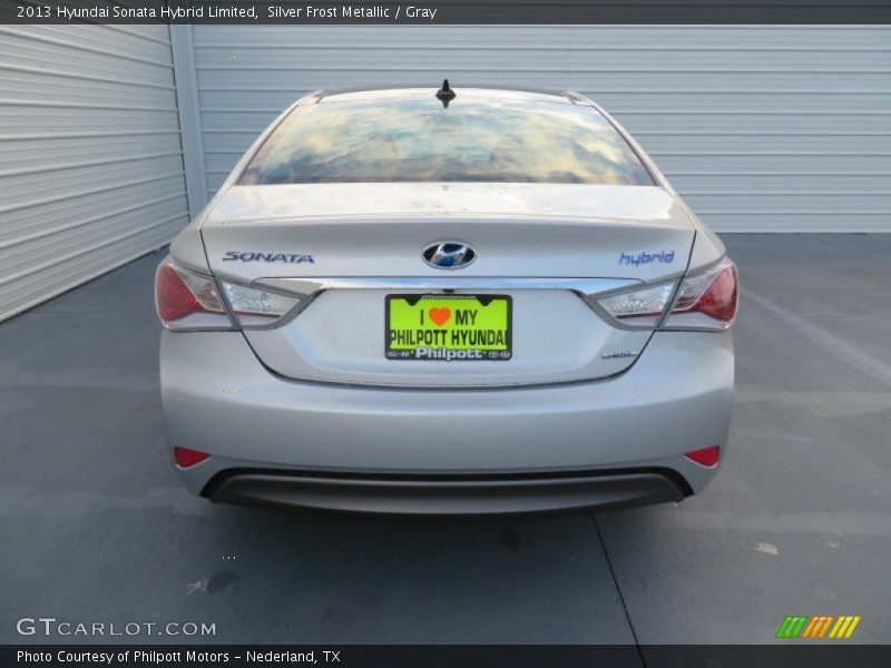 Silver Frost Metallic / Gray 2013 Hyundai Sonata Hybrid Limited